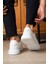 Tommy Erkek Deri Sneaker Ayakkabı Beyaz 5