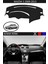 Mazda 3 2009-2013 Için Uygun Torpido Koruma Halısı Siyah Kenar Renk Siyah 1