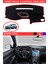 Ford Focus 2,5 Kapaklı 2005-2010 Için Uygun Torpido Koruma Halısı Siyah Kenar Renk Siyah 1
