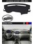Hyundai Accent Era 2006-2011 Için Uygun Torpido Koruma Halısı Siyah Kenar Renk Siyah 1