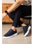 Tommy Erkek Deri Sneakers Ayakkabı Lacivert 1