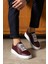 Tommy Erkek Deri Sneaker Ayakkabı Bordo 2