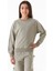 Fiyonk Nakışlı Beli Lastikli Kız Çocuk Sweatshirt 2