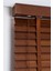 Wooden Blinds %100 Doğal Ahşap Jaluzi Perde 50MM,ALÜMINYUM Kasalı Yüksek Kaliteli-Walnut Brown/ceviz 4