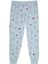 Yuvarlak Yaka Gri Kadın Pijama Takımı 9542 3