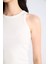Slim Fit Dar Kesim Halter Yaka Fitilli Kaşkorse Atlet E7019AX25SP 5