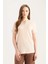 Regular Fit Apaş Yaka Basic Düz Bürümcük Kısa Kollu Tişört E0325AX25SP 4