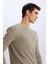 Regular Fit Bisiklet Yaka Uzun Kollu Waffle Tişört D7504AX25SP 5