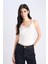 Slim Fit Dar Kesim V Yaka Fitilli Kaşkorse Atlet E8680AX25SP 4