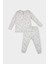 Erkek Bebek Pijama Takımı Ayı Desenli Uzun Kollu Fitilli Kaşkorse Üst Beli Lastikli Uzun Alt D6808A5NS 1