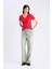 Slim Fit Dar Kesim V Yaka Basic Düz Ribana Kısa Kollu Tişört I1080AZ25SP 2