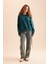 Coool Oversize Geniş Kalıp Bisiklet Yaka Basic Düz Kalın Sweatshirt D9022AXNS 2