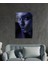 Mor Parıltılı Kadın Cam Tablo, Ev ve Ofis Duvar Dekoru, 3