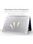 Macbook Pro M1 / M2 13'' Ile Uyumlu Ultra Clear Super Şeffaf Koruyucu Kılıf (A1706/A1708/A1989/A2159/A2251/A2289/A2338) (Koyu Şeffaf) 3