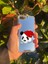 Apple iPhone 7 Uyumlu Aynalı Panda Desenli Darbe Kamera Korumalı Silikon Telefon Kılıfı 1