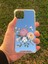 Apple iPhone 11 Pro Uyumlu Aynalı Pembe Gül Desenli Darbe Kamera Korumalı Silikon Telefon Kılıfı 1
