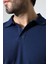 Pamuk Regular Fit Dar Kesim Kısa Kollu Polo Yaka T-Shirt 21844 Lacivert 2