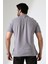 Pamuk Regular Fit Dar Kesim Kısa Kollu Polo Yaka T-Shirt 21844 Gri 4
