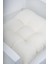 Mega Krem Sandalye Minderi 45X45 Özel Dikişli Bağcıklı 2