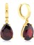 Garnet Zirconia Taşlı Damla Kesim Küpe 1