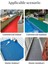 New Banyo Duş Havuz Zincir Mat Paspas Kaydırmaz Pvc Paspas / Mavi / Ebat: 90 cm 3