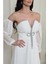 Ekru Taşlı Piliseli Mini Abiye 58387 3