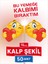 Kalpli Emojili Tatlı Bayrak Kürdan 1