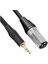 3-Pin XLR Erkek - 3,5 mm Stereo Erkek Ses Kablosu 2 mt 1