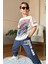 Erkek Çocuk Kare Desen ve Spiderman Detay ve Yazı Baskılı T-Shirt Füme Eşofman Takım 1