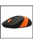 A4 Tech FG10 (Turuncu) Fstyler 2,4ghz Kablosuz Optik Mouse, 10-15METRE, 4 Buton, Nano Alıcı 2