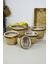 Naturel Hasır Sepet Organizer, Saksı, Mutfak, Banyo 5 Boy Siyah Şerit - P02-2 1