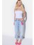 Büzgülü Straplez Crop Bluz 3