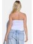 Büzgülü Straplez Crop Bluz 5