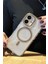Apple iPhone 16 Plus Uyumlu Darbelere Karşı Korumalı Magsafe Özellikli Çöl Titanyum Detaylı Sararmaz Şeffaf Kılıf 1