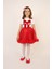 Kız Çocuk Kırmızı Fiyonk Detaylı Tişört Kırmızı Etek Takım 23 Nisan 29 Ekim Gösteri Kıyafeti 1