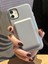 iPhone 11 Uyumlu Lüks Desenli Gri Deri Cüzdanlı Magsafe Özellikli Kılıf 1