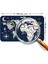 - Eğitici ve Bayraklı Dünya Haritası Dünya Atlası Çocuk ve Bebek Odası Duvar STICKER-60X105-3819 3
