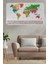 - Ülke Bayrak Lı Eğitici Başkent Detaylı Atlası Dünya Haritası Duvar STICKER -60X105-3833 1