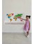 - Ülke Bayrak Lı Eğitici Başkent Detaylı Atlası Dünya Haritası Duvar STICKER -60X105-3833 4