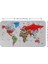 - Eğitici Ülke ve Başkent Detaylı Atlası Dünya Haritası Duvar STICKER -60X105-3853 2
