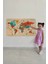 - Ahşap Görünümlü Türkçe Eğitici Detaylı Atlası Dünya Haritası Duvar STICKER -60X105-3867 4