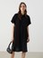 Lcw Comfort Düz Oversize Kadın Gömlek Elbise 1