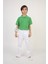 Erkek Çocuk Yeşil Kısa Kol Polo Yaka Tişört Beyaz Pantolon Takım 23 Nisan 29 Ekim Gösteri Kıyafeti 4