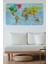 - Türkçe Eğitici Ülke ve Başkent Okyanus Detaylı Atlası Dünya Haritası Duvar STICKER -60X105-3870 1