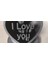 3D Baskı "ı Love You" Kalp Figürü 3