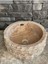 Doğal Taş Noçhe (Kahve Rengi) Traverten Patlatma Model Lavabo . 3