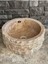 Doğal Taş Noçhe (Kahve Rengi) Traverten Patlatma Model Lavabo . 5