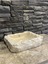 Doğal Taş Traverten Doğal Taş Patlatma / Kaya Model Lavabo 43X37X12 1