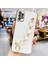Samsung Galaxy A52 Uyumlu Parlak Gold Kalpli Zincirli Kamera Korumalı Kılıf 1