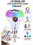 Kumandalı Ayarlanabilir Rgb Bluetooth Hoparlör LED Ampul Lamba Müzik Çalar 2